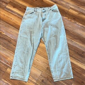 Alfrends Light Blue Denim Loose Fit Jeans